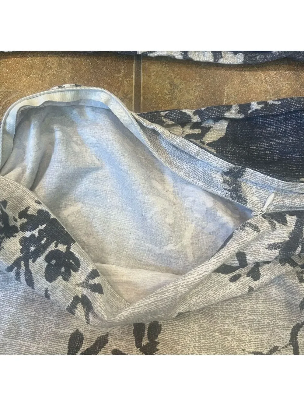 Lauren Ralph Lauren Blue Floral Patterned Duvet Bedding Set Reversible Cotton